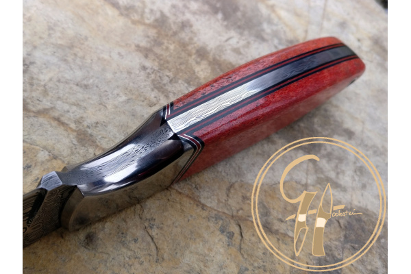 damasteel_ladder_titanium_bolster_hunting_knife_red_apple_coral_stainless_steel_blade_2