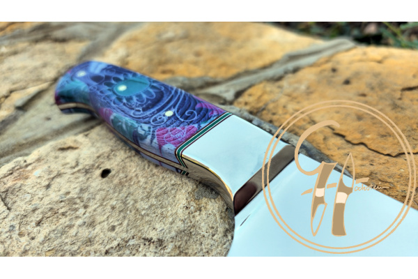 santa_muerte_chef_knife_14c28n_stainless_pressed_paper_handle_inox_bolster